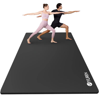 Large Gym Mat 78X51" 10Mm Thick NBR Foam Exercise Mats for Home/Garage Gym Yoga Floor Workout Blue