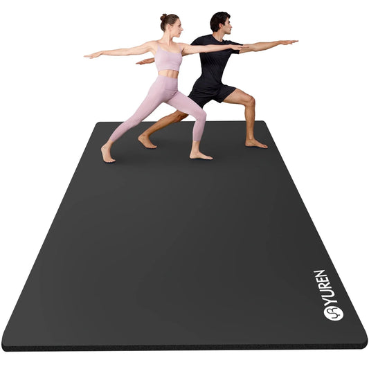 Large Gym Mat 78X51" 10Mm Thick NBR Foam Exercise Mats for Home/Garage Gym Yoga Floor Workout Blue