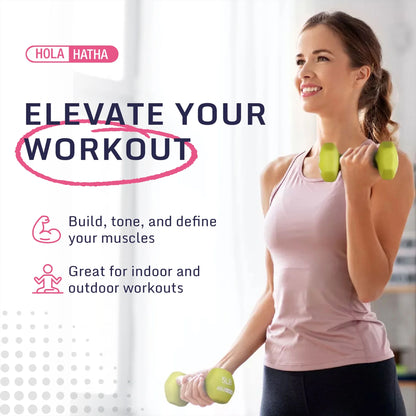 2, 3, and 5 Pound Neoprene Dumbbell Free Weight Set with Rack
