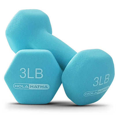 2, 3, and 5 Pound Neoprene Dumbbell Free Weight Set with Rack