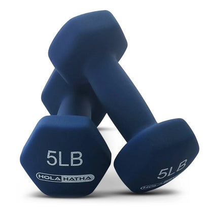 2, 3, and 5 Pound Neoprene Dumbbell Free Weight Set with Rack
