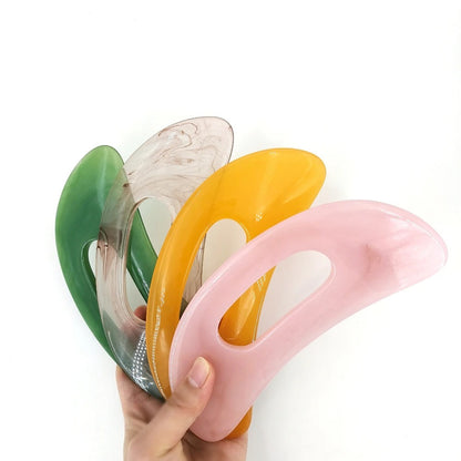 1Pc Guasha Board Resin Beeswax/Synthetic Resin Tool Scrpy Aping Board Massage Tool Guasha Massage Board Scraper Massage Thera