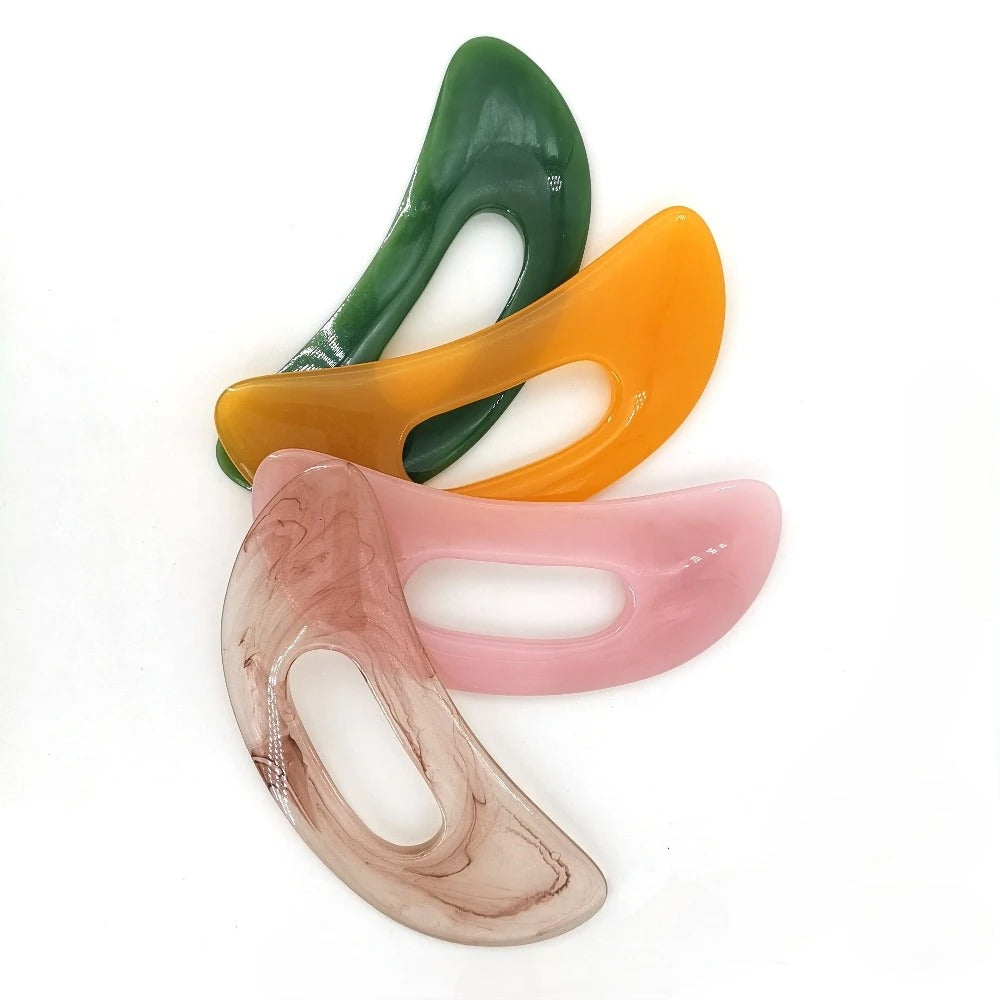 1Pc Guasha Board Resin Beeswax/Synthetic Resin Tool Scrpy Aping Board Massage Tool Guasha Massage Board Scraper Massage Thera